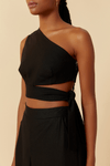 Blusa Linho Faixa Barra