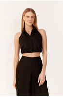 Blusa Linho Pregas Barra