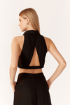 Blusa Linho Pregas Barra