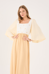 Vestido 3 Cores Com Bordado