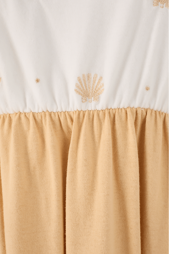 Vestido 3 Cores Com Bordado
