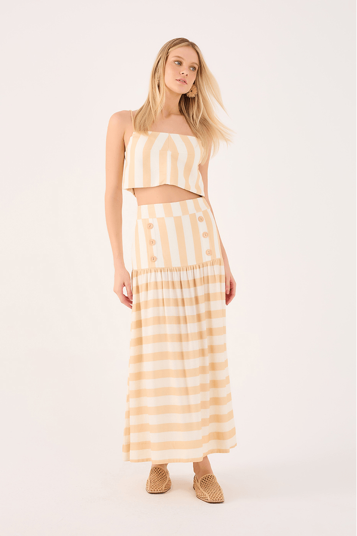 Blusa Linho Estampa Horizonte