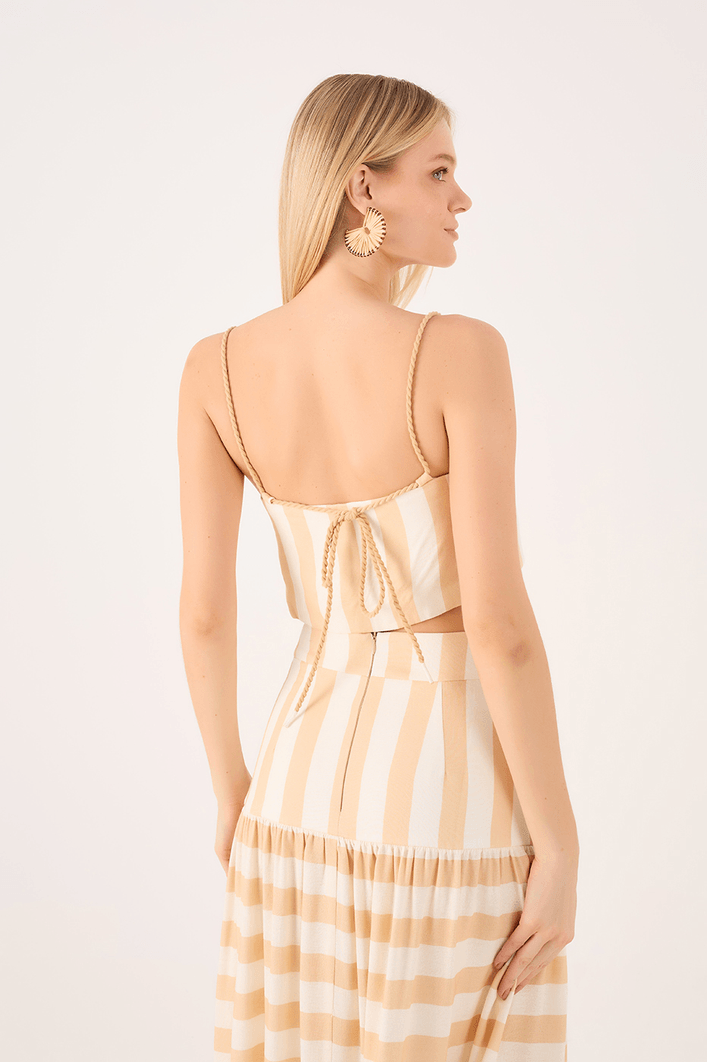 Blusa Linho Estampa Horizonte