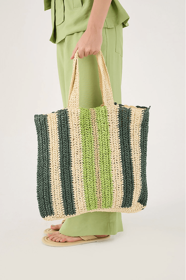 Bolsa Palha Tricolor