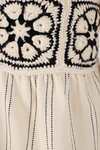 Vestido Cropped Pala de Crochê