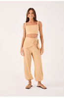 Calça Linho Com Fivela