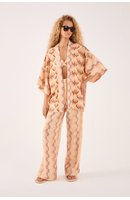 Kimono Com Top Linho Estampa Luz Mix