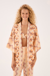 Kimono Com Top Linho Estampa Luz Mix