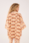 Kimono Com Top Linho Estampa Luz Mix
