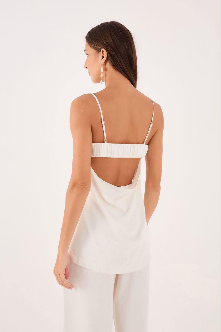 Blusa Decote Costas Degage