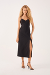 Vestido Midi Fenda Frontal
