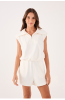 Blusa Com Zíper Alfaiataria
