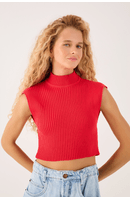 Blusa Tricot Gola Alta