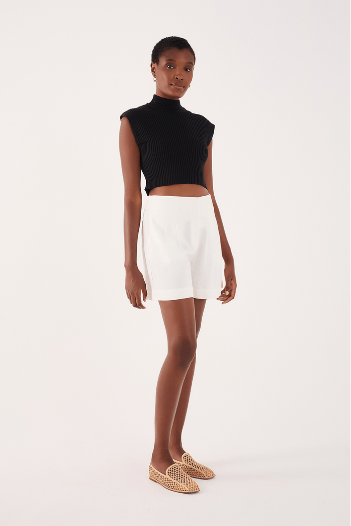 Blusa Tricot Gola Alta