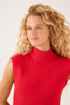 Blusa Tricot Gola Alta