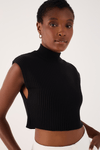 Blusa Tricot Gola Alta