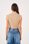 Blusa Tricot Gola Alta