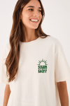 T-shirt Silk Sun Day