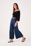 Calça Jeans Cropped Pesponto