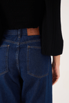 Calça Jeans Cropped Pesponto