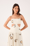 Vestido Midi Estampa Maré Mansa