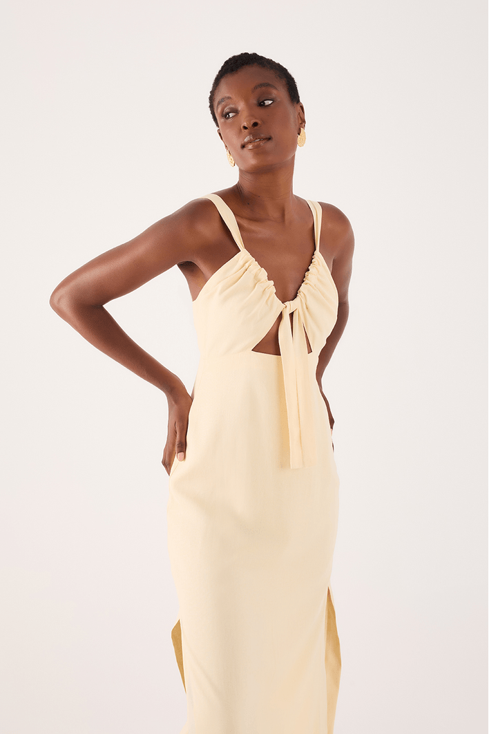 Vestido Cropped Frente Vazada