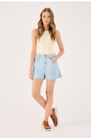 Short Jeans Basic Claro