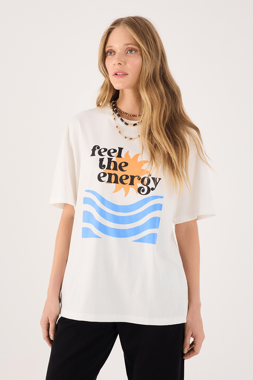 T-shirt Silk Feel The Energy