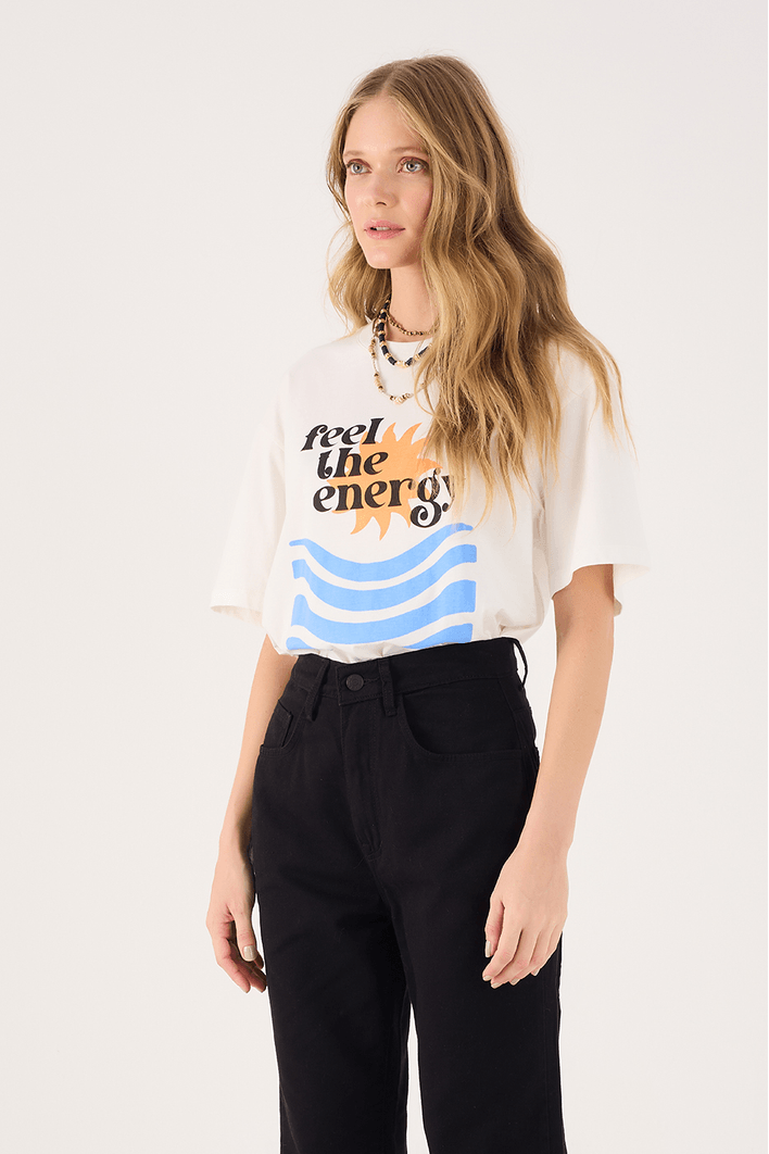 T-shirt Silk Feel The Energy