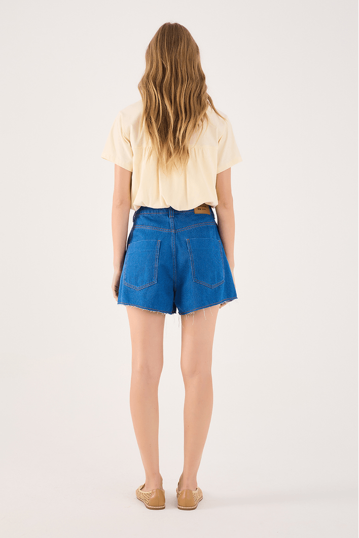 Short Jeans Basic Blue