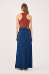 Saia Jeans Fenda Dark