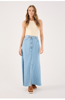 Saia Jeans Fenda