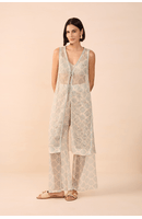 Calça Tricot Estampa Atins