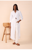 Vestido Longo Algodão Chemise