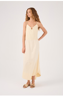 Vestido Malha Com Tecido