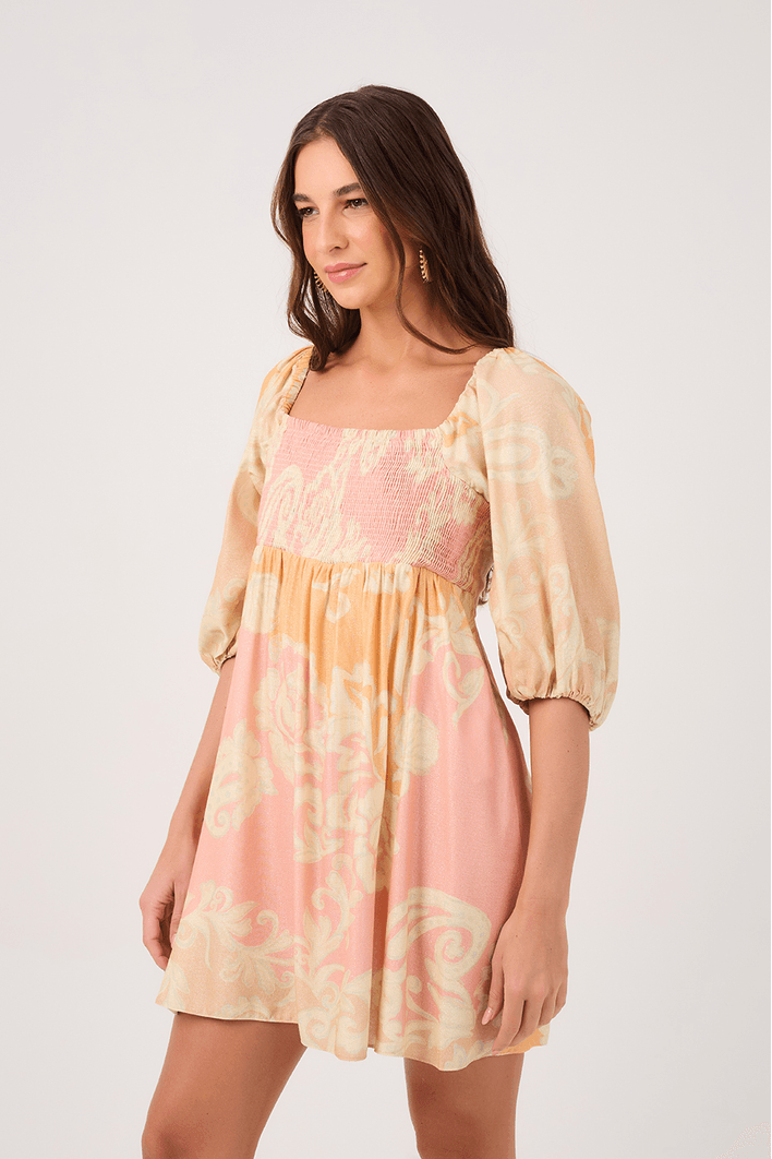 Vestido Estampa Flor do Mar