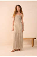 Vestido Drapeado Tule