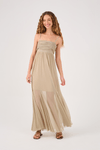 Vestido Drapeado Tule