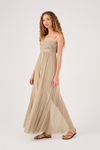 Vestido Drapeado Tule