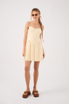 Vestido Curto Linho Franzido