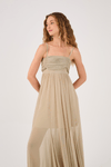 Vestido Drapeado Tule