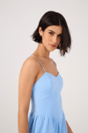 Vestido Curto Linho Franzido