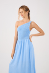 Vestido Linho Midi Ombro Só