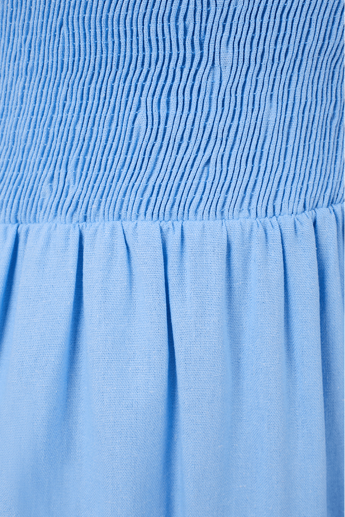 Vestido Linho Midi Ombro Só