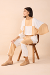 Blusa Linho Recortes