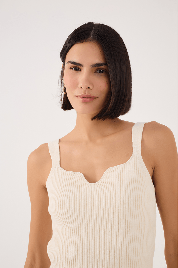 Blusa Tricot Decote