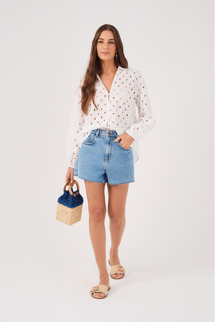 Short Jeans Médio