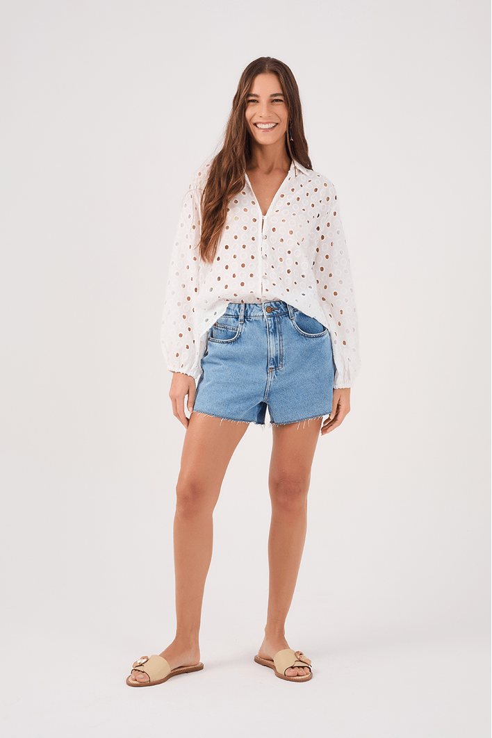 Short Jeans Médio