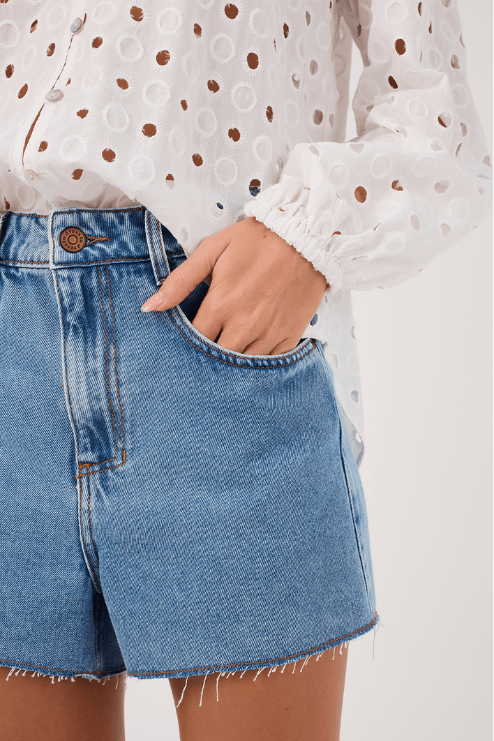 Short Jeans Médio