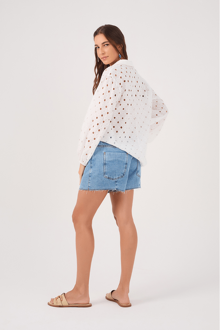 Short Jeans Médio